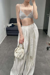 MUTEDANCE Elastic Waist Wide Leg Pants MD22SS25 Off-White PM38